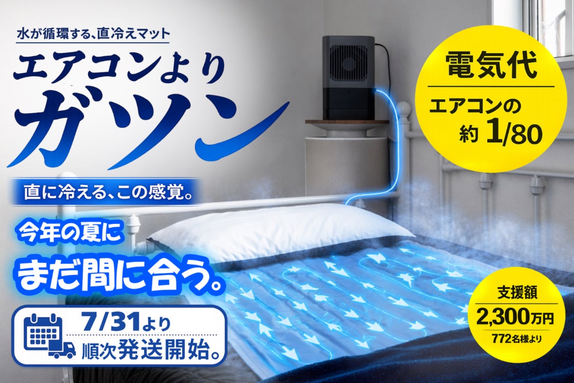 今年の夏に、まだ間に合う】水循環直冷えマット | 数量限定で