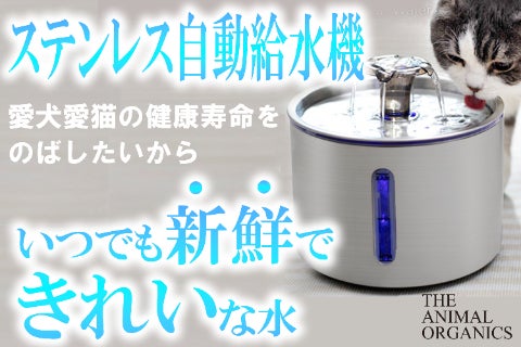「ボウルに入れた水はカビや細菌が繁殖しやすい」THE ANIMAL ORGANI