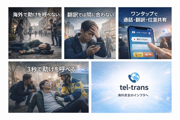 東日本大震災から生まれた助けを呼べるAI通訳電話 iPhone版開発プロジェクト
