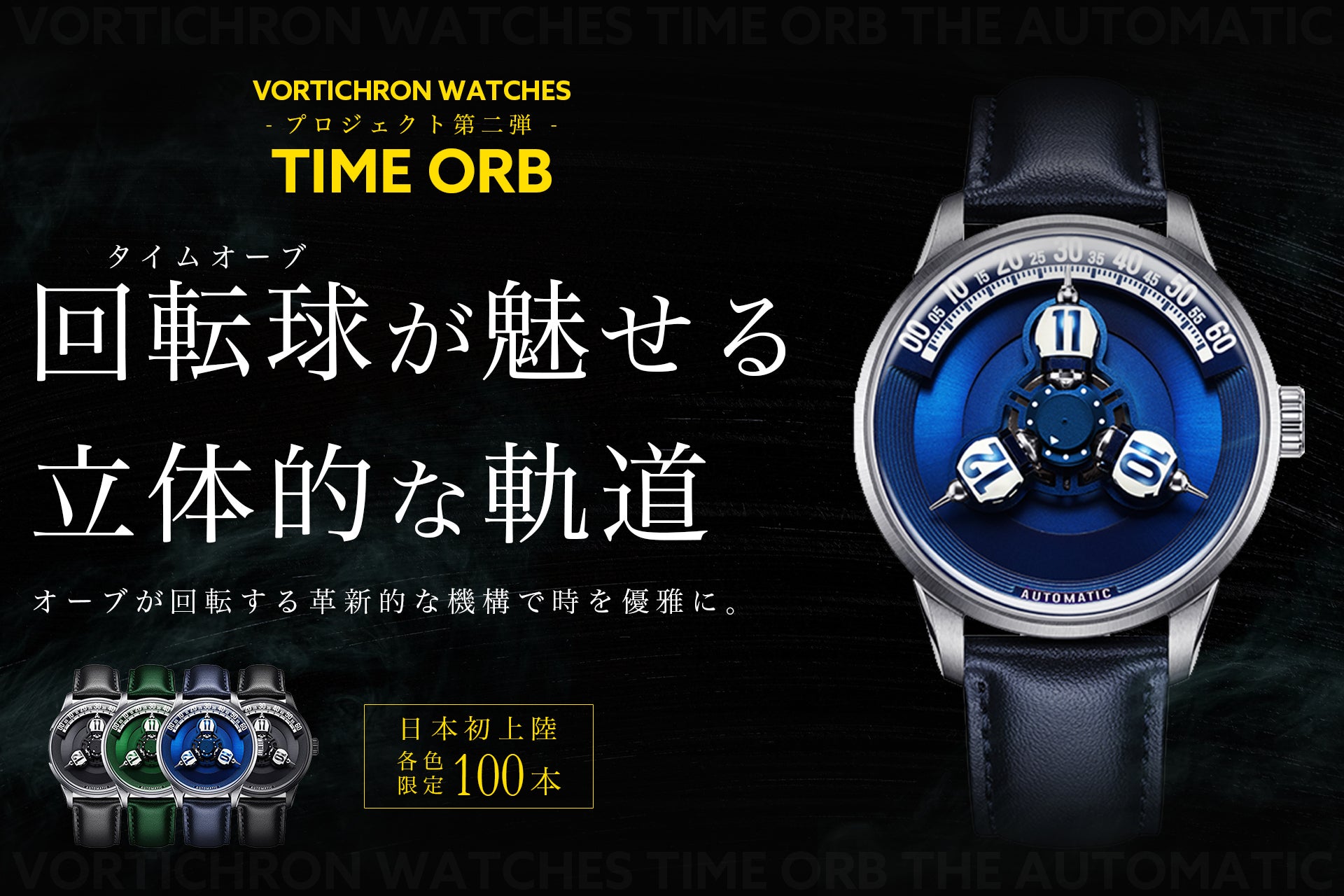 TIMEORB】回転球の動きで時を優雅に感じる革新的な機構の自動巻き