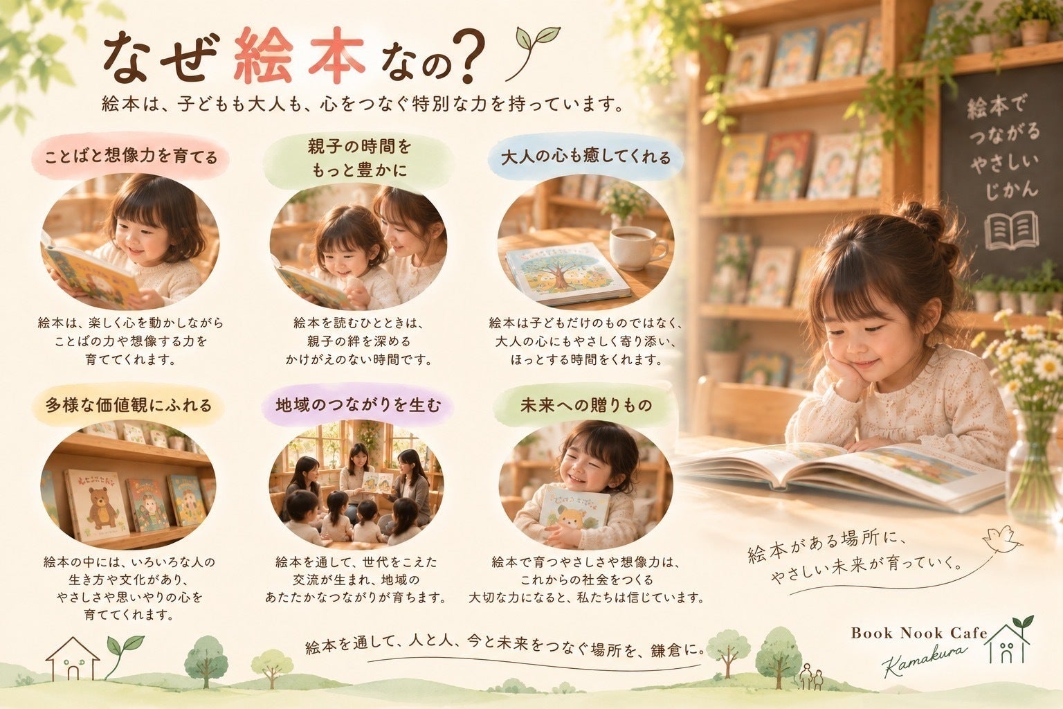 ママも、子どもも、地域の人も。鎌倉に誕生する絵本カフェプロジェクト