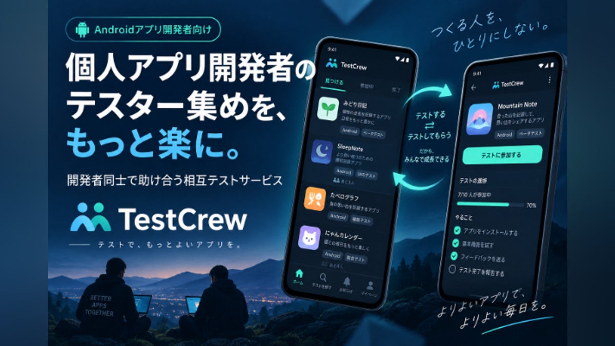 個人Android開発者が、テスター探しで開発を止めずに済む環境を広げたい。