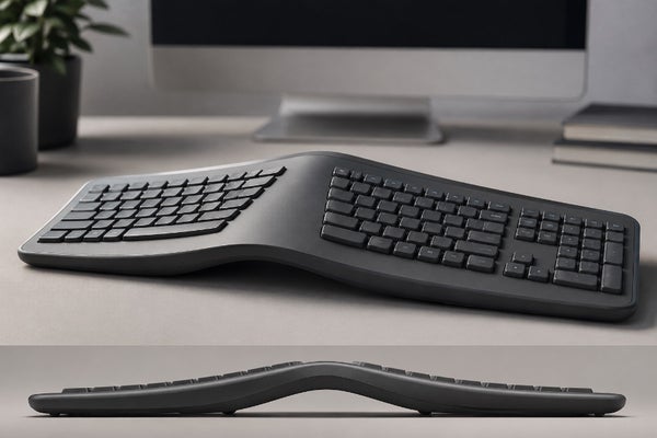肘と手首にやさしい、人間工学的な山型カスタムキーボードを作りたい