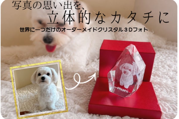 【世界にひとつ】大切な写真を3Dクリスタルに彫刻。思い出を「立体」で贈るギフト