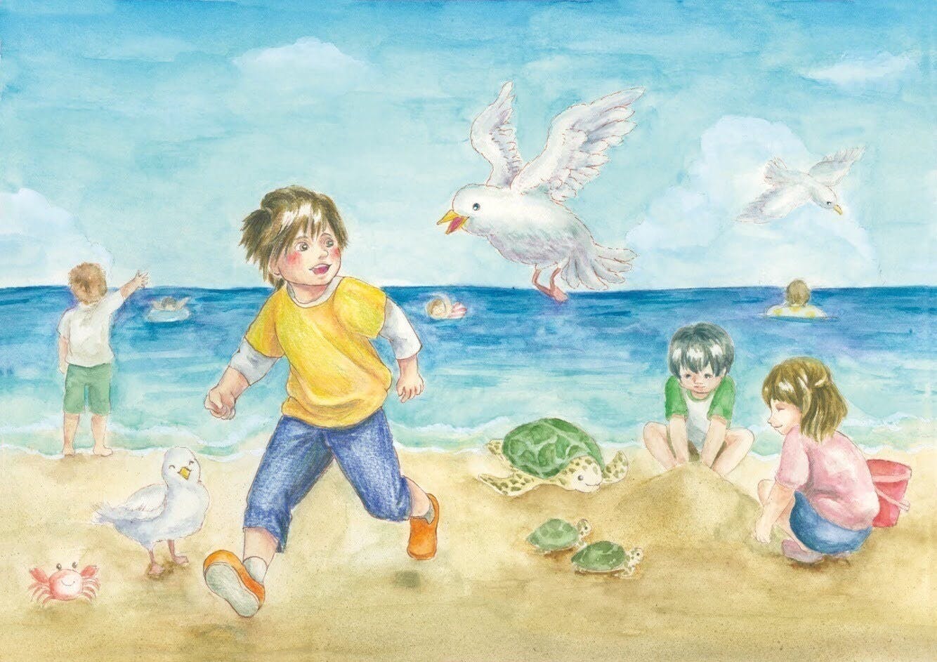 (キャンプファイヤー)　子供たち目線の環境問題の絵本「きれいなうみとおともだち」を製作したい　CAMPFIRE