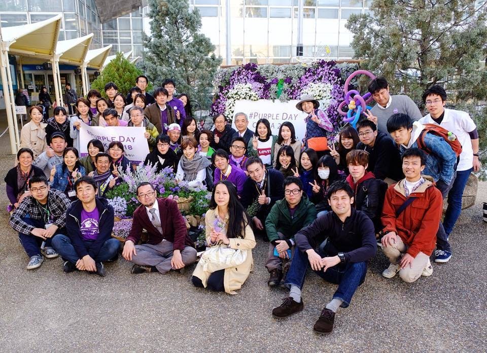 3月26日をパープルのお花をプレゼントする日に リターン協力者のフラワーデザイナーの今井純子さ Campfire キャンプファイヤー