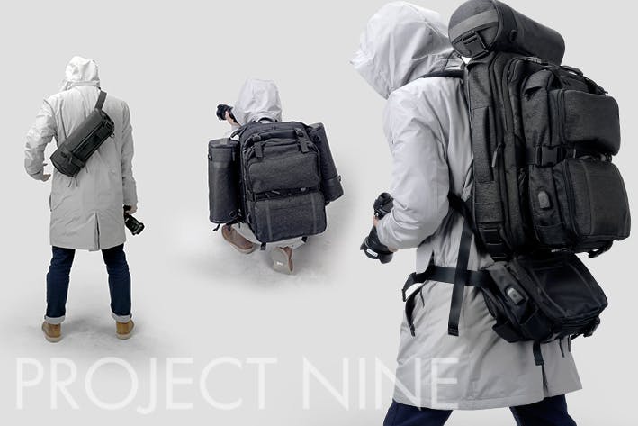 シチュエーションによって形を変えられるバッグ Project Nine Campfire キャンプファイヤー