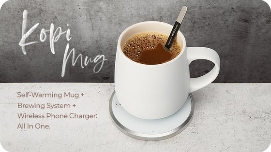 「スマホ充電」と「コーヒー保温」がこれ1台で!常識を覆す次世代のコーヒーマグ