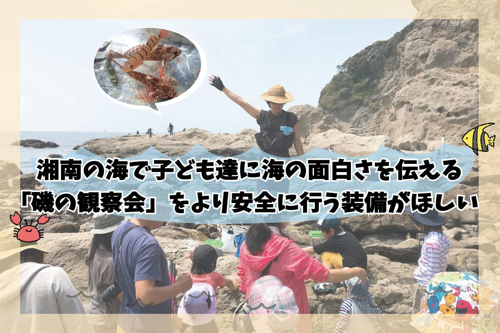 湘南の海で子ども達に海の面白さを伝える 磯の観察会 をより安全に行う装備がほしいへのコメント Campfire キャンプファイヤー