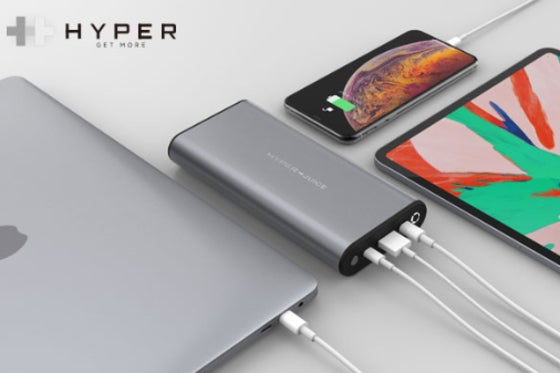 大型ノートPCも充電!HYPERの最強USB-Cモバイルバッテリー高出力130W