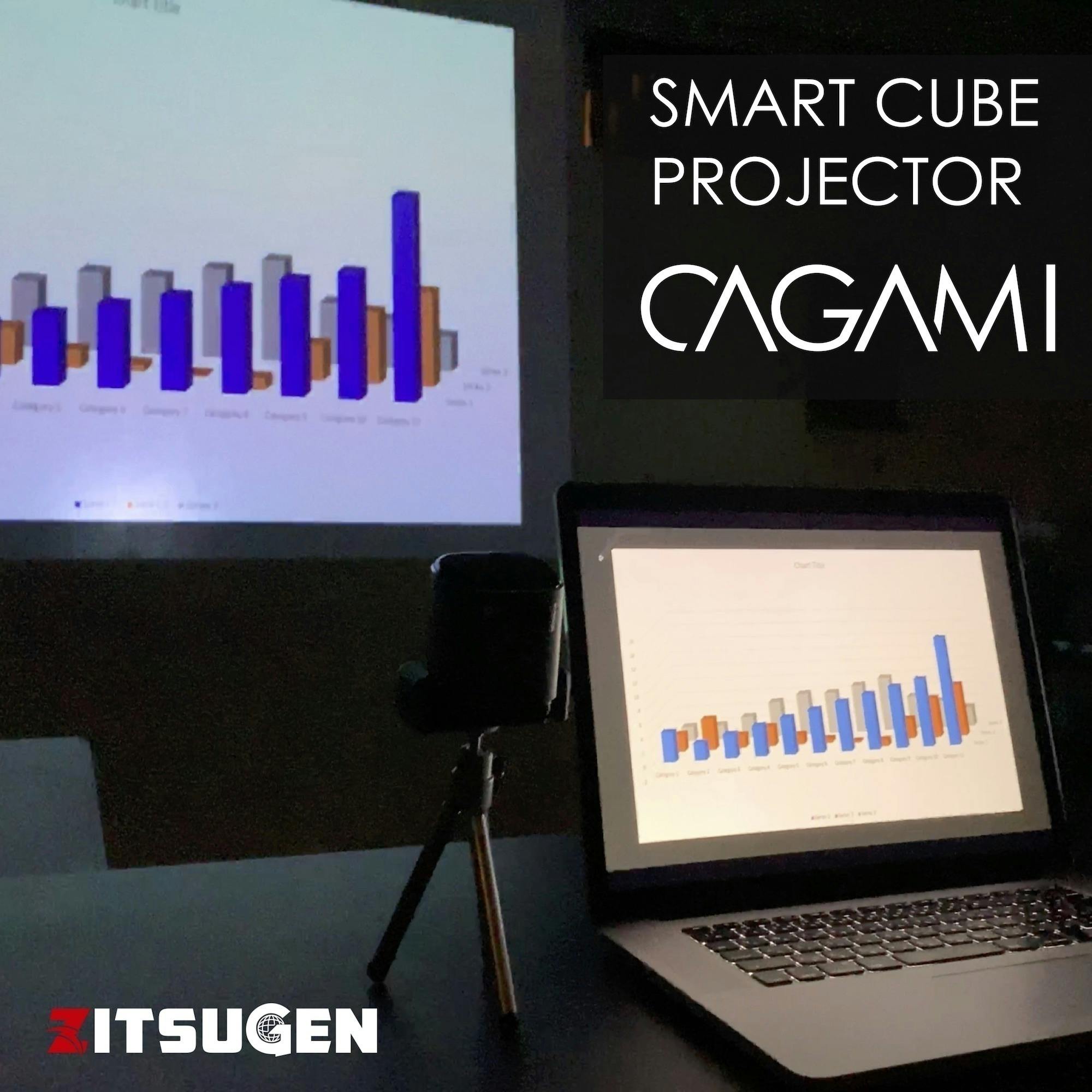 cagami スマートキューブプロジェクター - プロジェクター