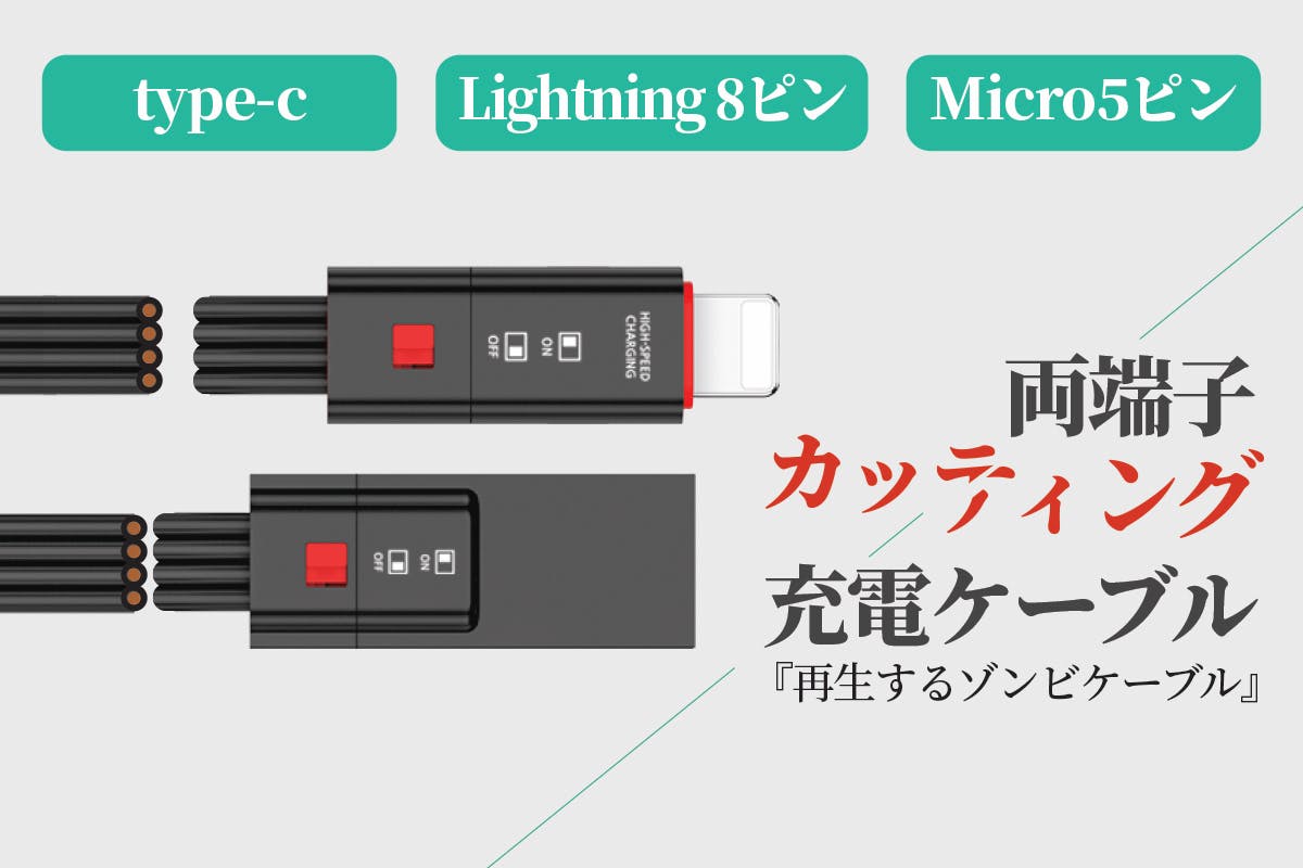 断線しても大丈夫 両端子のカッティング交換が可能 な再生ケーブル Campfire キャンプファイヤー