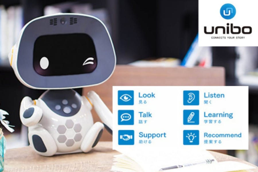 趣味嗜好を学習するロボットコンシェルジュ ユニボ があなたのかけがえのない家族に Campfire キャンプファイヤー