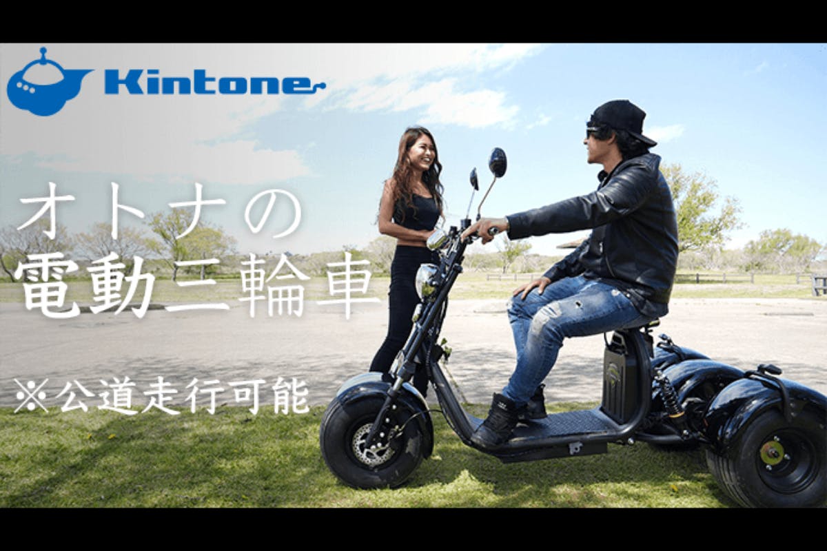 オトナの電動三輪車：公道走行可能な楽しいノリもの「Kintone Trike