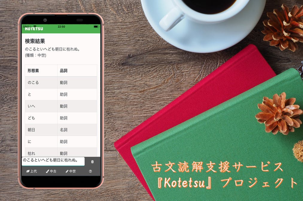 日本の古典文学をもっと身近に 古文読解支援アプリ Kotetsu プロジェクトアクティビティ Campfire キャンプファイヤー