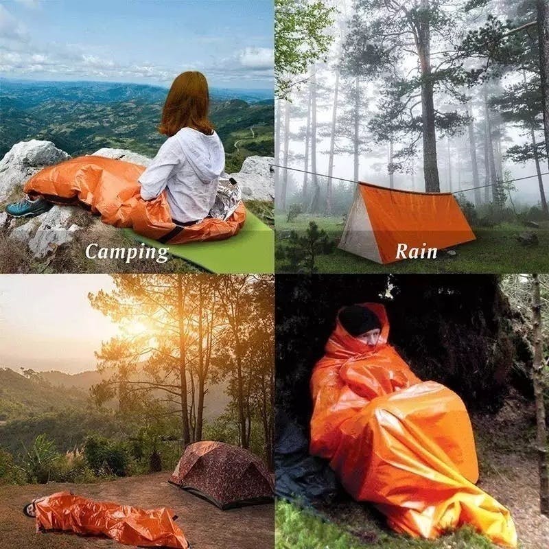 旅好きミニマリストに送る 超小型軽量サバイバル寝袋 マイラーシェラフアクティビティ Campfire キャンプファイヤー 旅好きミニマリストに送る 超小型軽量サバイバル寝袋 マイラーシェラフアクティビティ Campfire キャンプファイヤー