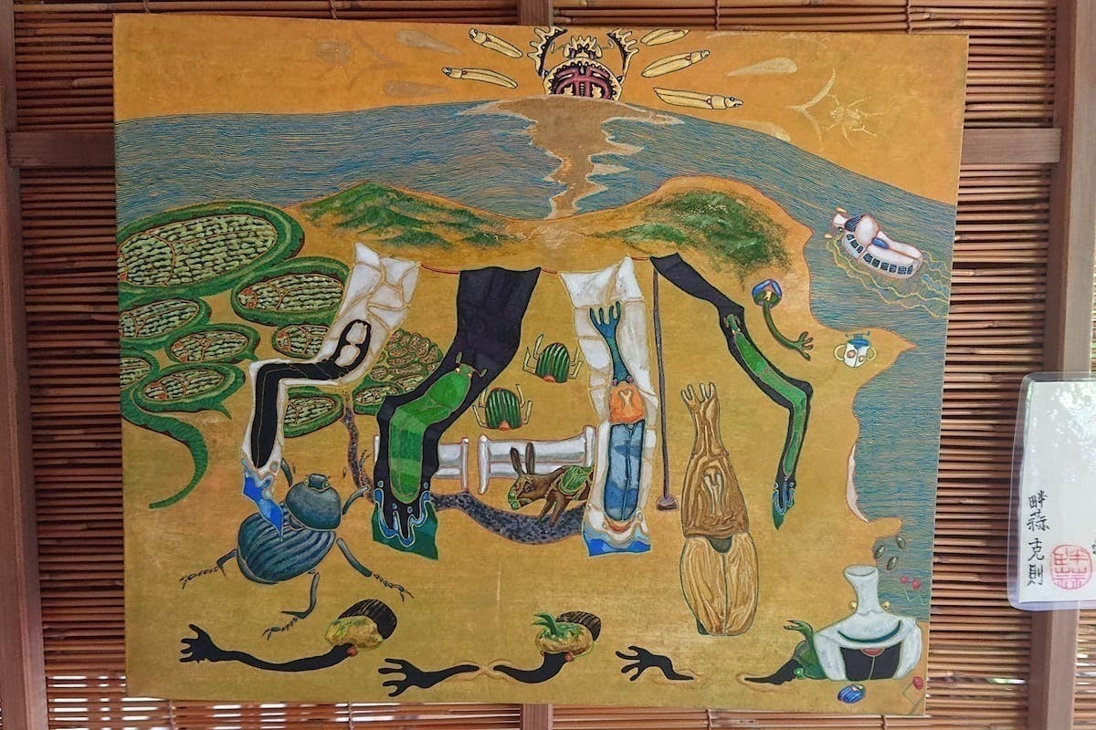 絵画 一点物展覧会作品 A4サイズ 癒しのある滝 micchan作 （大野