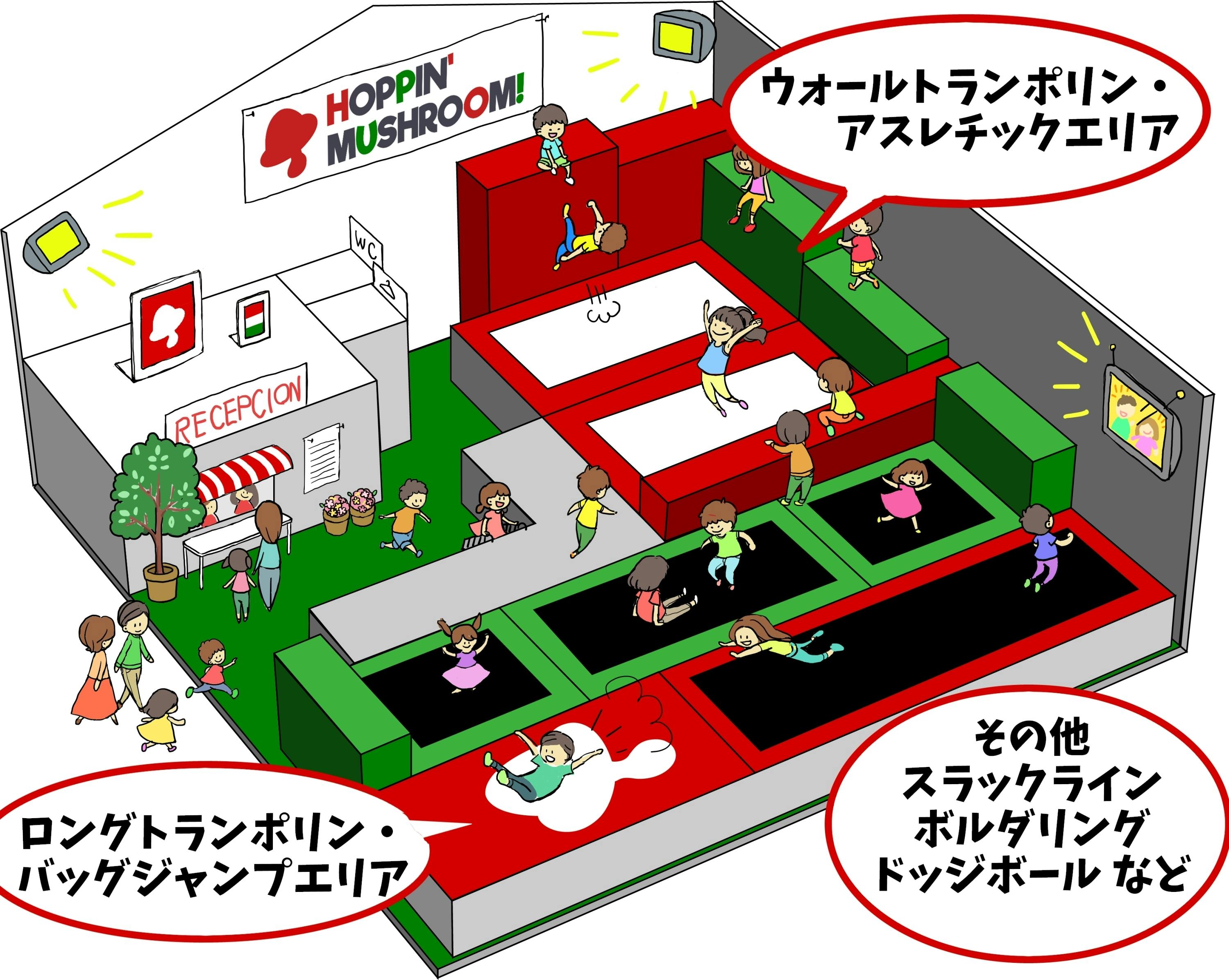 トランポリンパーク 広島県福山市に新しい遊び場を作る アクティビティ Campfire キャンプファイヤー トランポリンパーク 広島県福山市に新しい遊び場を作る アクティビティ Campfire キャンプファイヤー