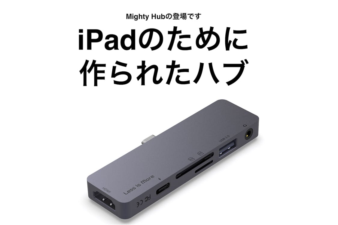 iPad Pro 2018モデル専用 6in1 USB-C Hub.