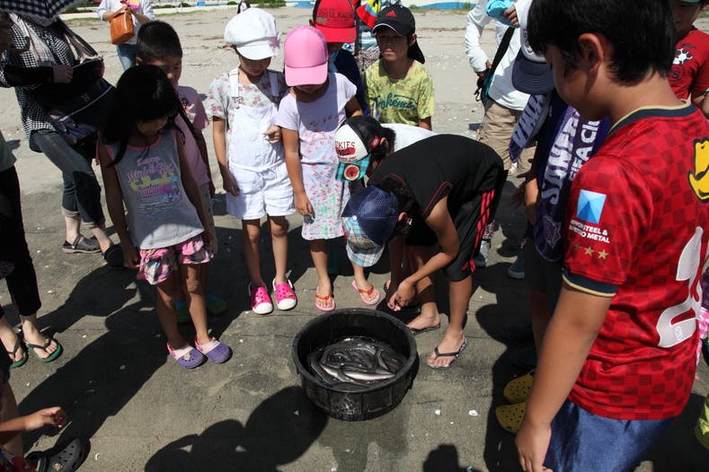 うなぎに触れる放流会開催 津の食文化 うなぎ を子供達に伝えたい Campfire キャンプファイヤー