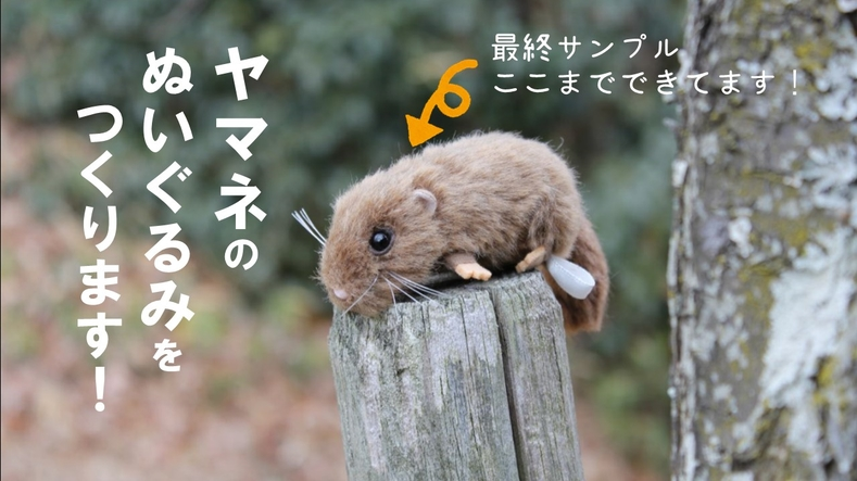 山の妖精「ニホンヤマネ」のリアルぬいぐるみで生物と自然の大切さを