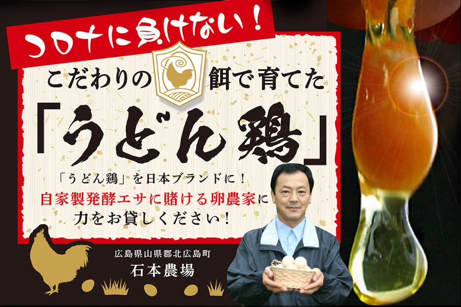 うどん鶏 を日本ブランドに こだわり卵農家に力をお貸し下さい Campfire キャンプファイヤー