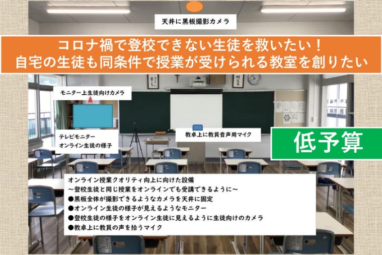 自宅からでも教室でも同じ条件で授業が受けられる未来の教室を低予算で創りたい Campfire キャンプファイヤー