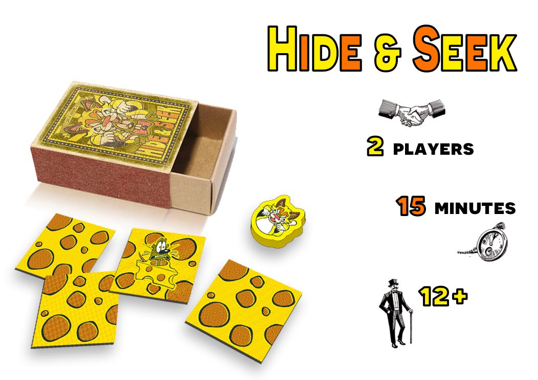 マッチ箱の中にボードゲーム 猫とネズミに分かれて遊ぶ2人用のボードゲーム Campfire キャンプファイヤー マッチ箱の中にボードゲーム 猫とネズミに分かれて遊ぶ2人用のボードゲーム Campfire キャンプファイヤー