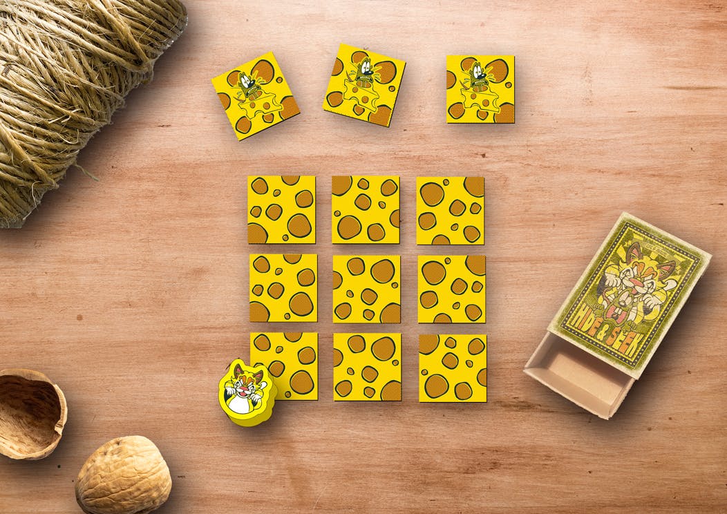 マッチ箱の中にボードゲーム 猫とネズミに分かれて遊ぶ2人用のボードゲーム Campfire キャンプファイヤー マッチ箱の中にボードゲーム 猫とネズミに分かれて遊ぶ2人用のボードゲーム Campfire キャンプファイヤー