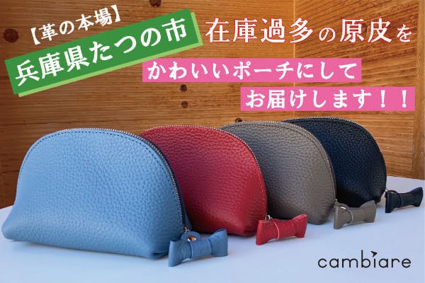 行き場のない原皮たちを可愛いポーチにしてお届けしたい アクティビティ Campfire キャンプファイヤー