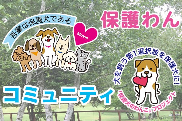「犬を飼う第1選択肢を保護犬に!」保護わんの活動を総合的に支えていこう!