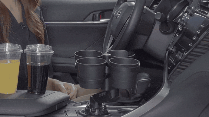 一石三鳥 飲み物収納にテーブル 無線充電 車載用クローバーマルチカップホルダー Campfire キャンプファイヤー 一石三鳥 飲み物収納にテーブル 無線充電 車載用クローバーマルチカップホルダー Campfire キャンプファイヤー