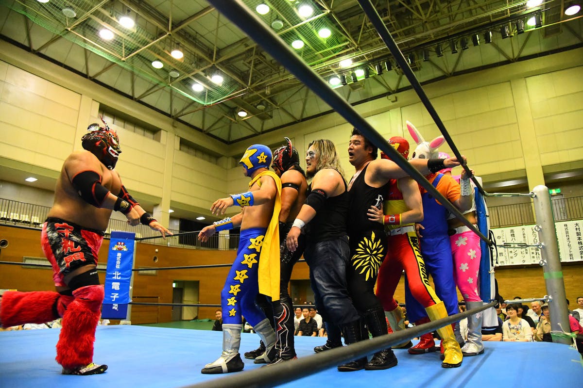 いたばしプロレス はやて選手サイン入りマスク オンラインストアストア