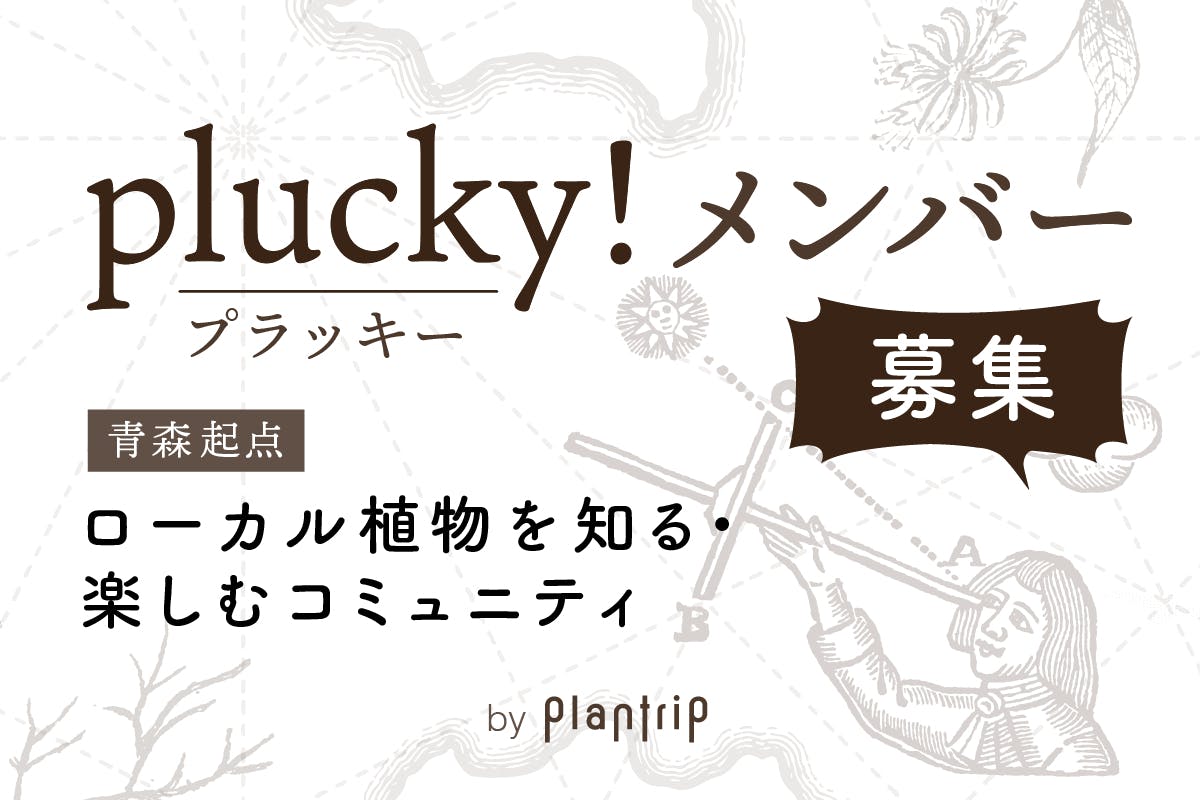 【plucky！メンバー募集】ローカル植物（青森起点）を知る・楽しむコミュニティ