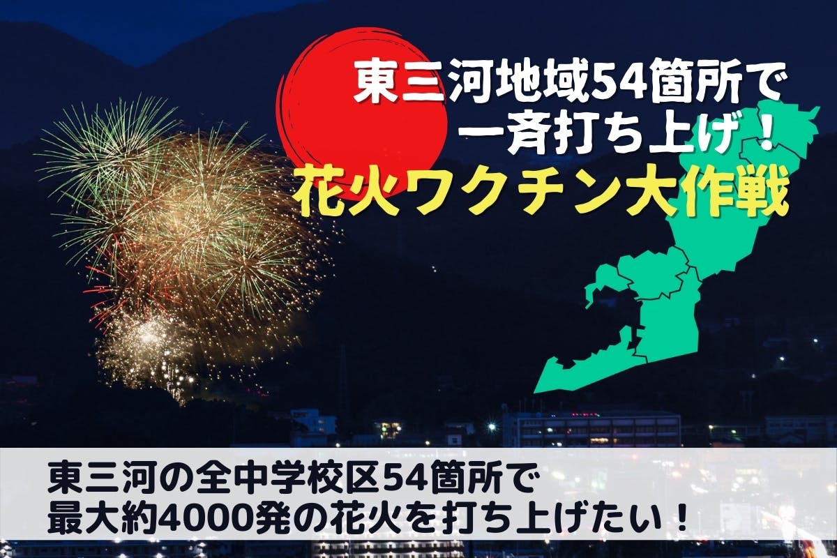 東三河全域で一斉に 花火ワクチン大作戦 最大4000発の花火を打ち上げたい Campfire キャンプファイヤー