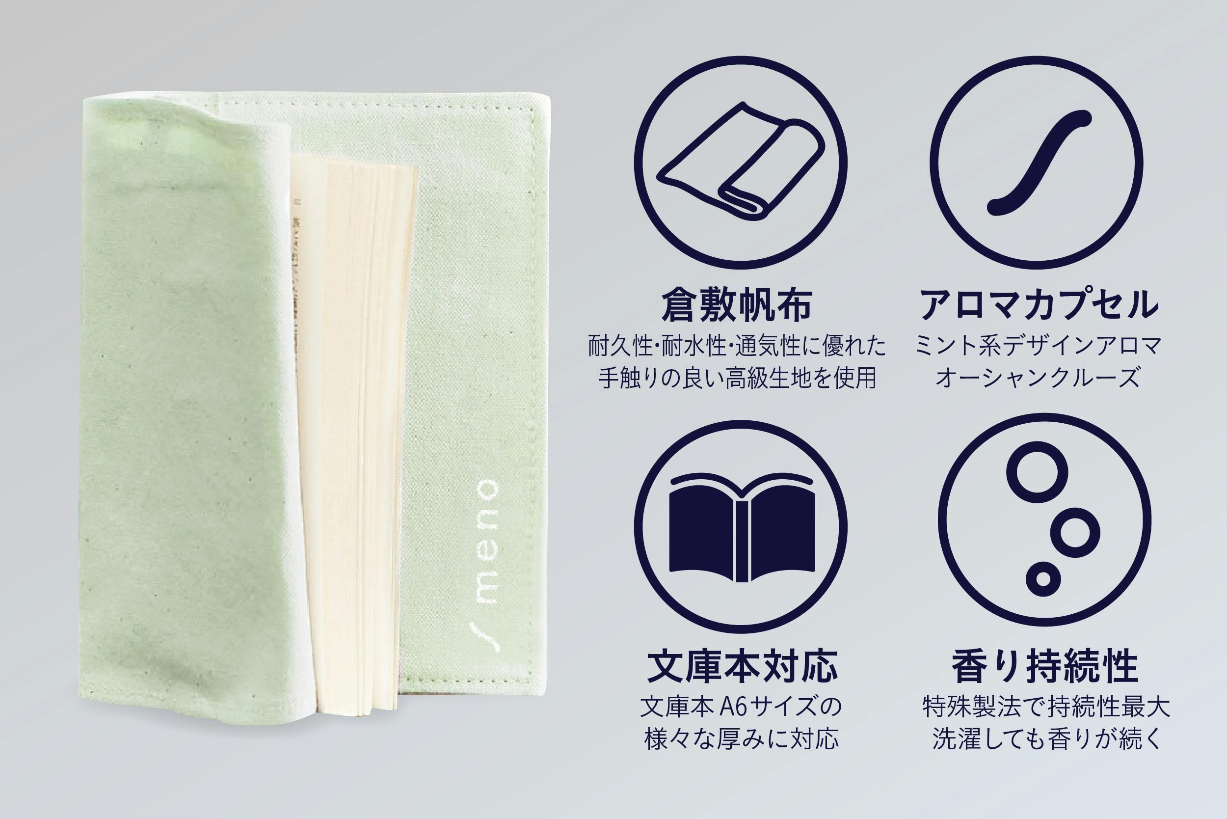 深く刻む新しい読書体験を アロマカプセル配合ブックカバー Meno Campfire キャンプファイヤー 深く刻む新しい読書体験を アロマカプセル配合ブックカバー Meno Campfire キャンプファイヤー