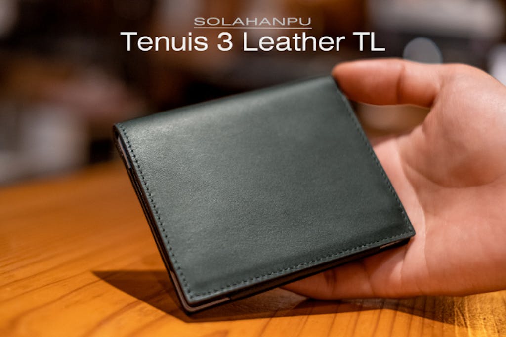 極薄6ミリ！全面レザー採用の超薄型財布「Tenuis3 Leather TL」