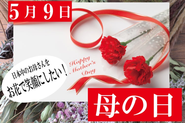5月9日 母の日 日本中のお母さんをお花で笑顔にしたい Campfire キャンプファイヤー