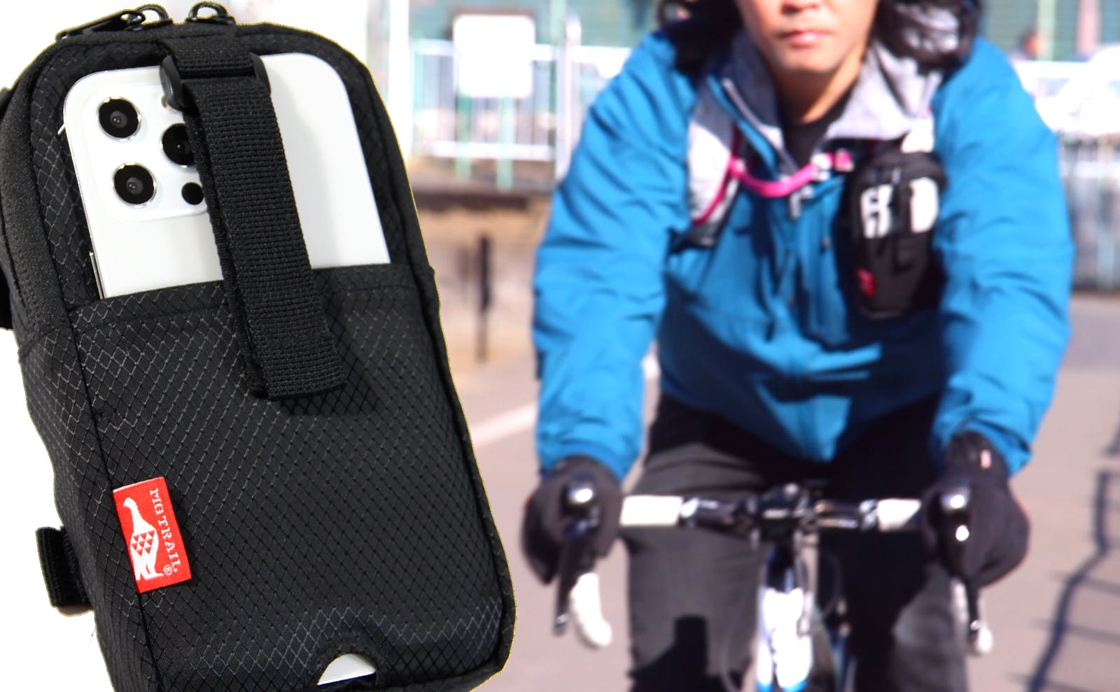 携帯力は武器になる。取付自由で両手フリー！登山バイク自転車の