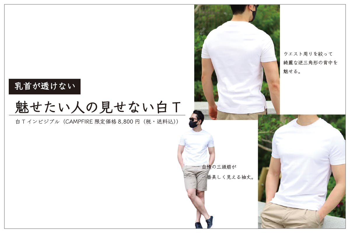 透けハラ防止 乳首が透けない白t 接触冷感素材 上質綿使用 Campfire キャンプファイヤー 透けハラ防止 乳首が透けない白t 接触冷感素材 上質綿使用 Campfire キャンプファイヤー