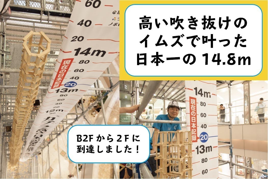 福岡 イムズで世界一 つみき高さ積み世界記録 18 4m に子どもたちと挑戦 の支援者一覧 Campfire キャンプファイヤー 福岡 イムズで世界一 つみき高さ積み世界記録 18 4m に子どもたちと挑戦 の支援者一覧 Campfire キャンプファイヤー