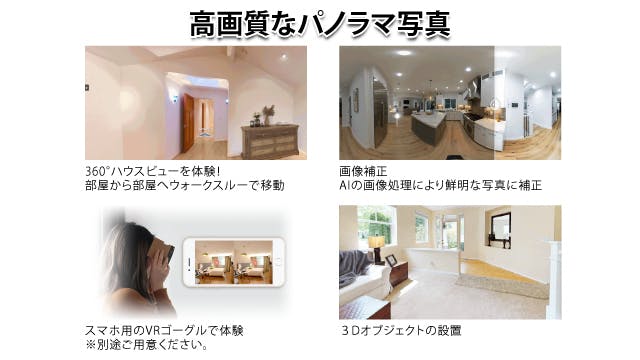 まるでその場にいるような！360VR物件コンテンツを制作 3D Tour Kit