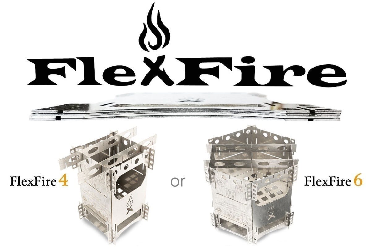 【FlexFire Premium】焚き火を持ち歩く 極薄・携帯・多機能焚火台