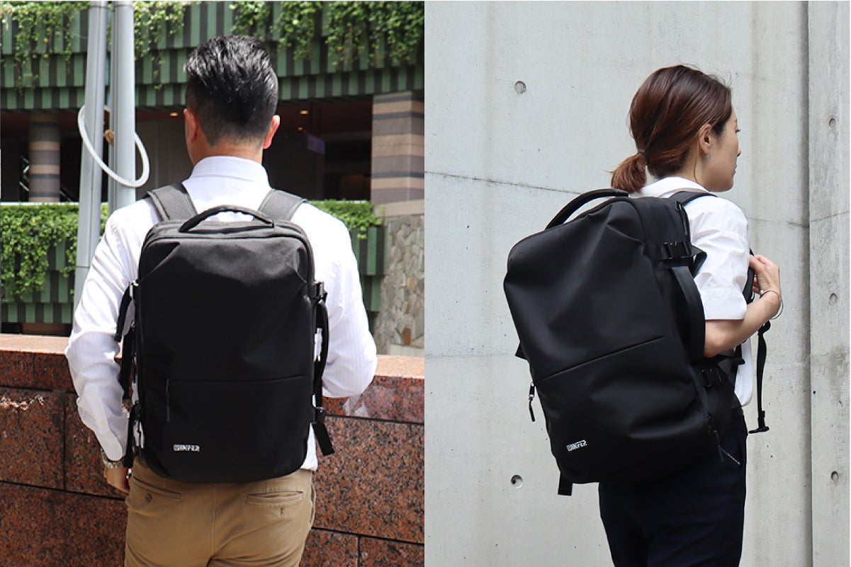 働く大人の3WAY［ バックパック］ / マチ拡張機能『23L ⇨ 36L