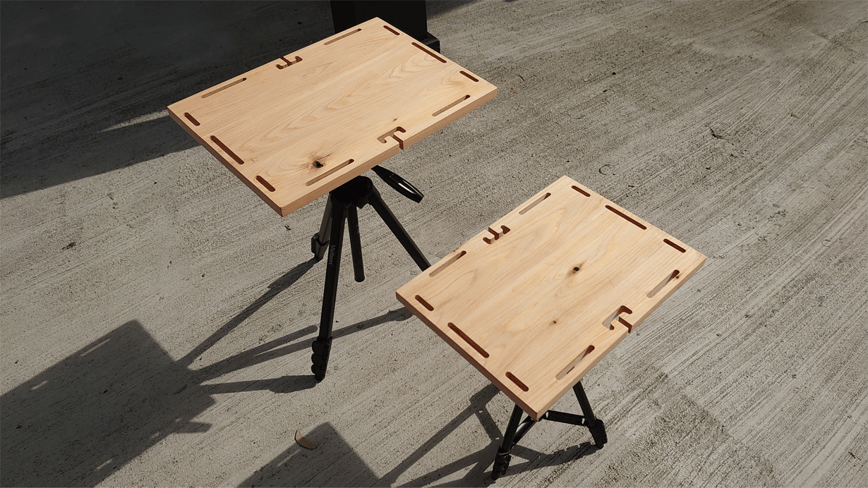アサガラワークス 三脚テーブル用天板 - テーブル・チェア・ハンモック