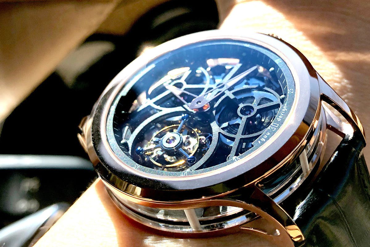 ZEROO フルスケルトントゥールビヨン T1&T2 手巻機械式腕時計 