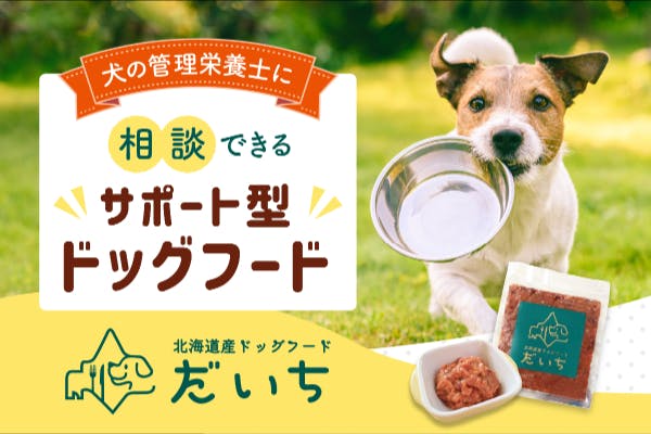 新発想！犬の管理栄養士が飼い主と向き合い提案する相談型ドッグフード「だいち」