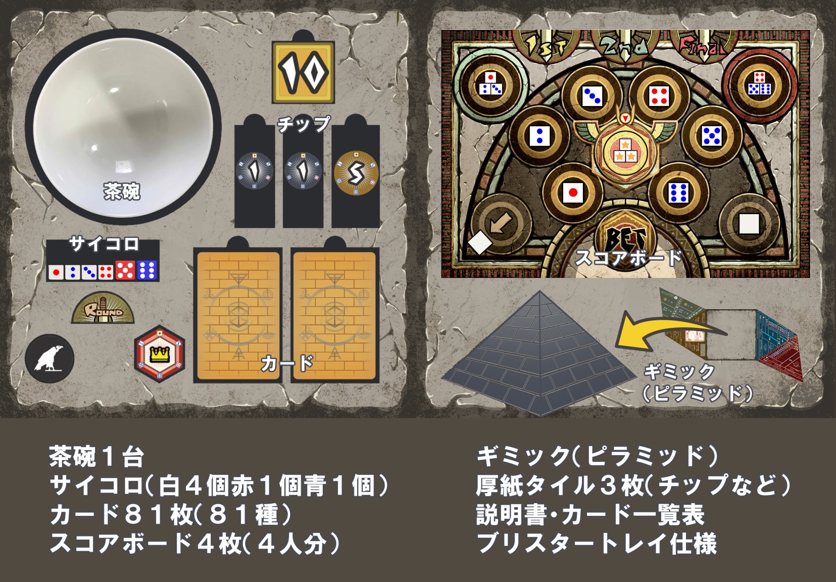 チンチロリンを題材にしたボードゲーム あるちん Campfire キャンプファイヤー チンチロリンを題材にしたボードゲーム あるちん Campfire キャンプファイヤー