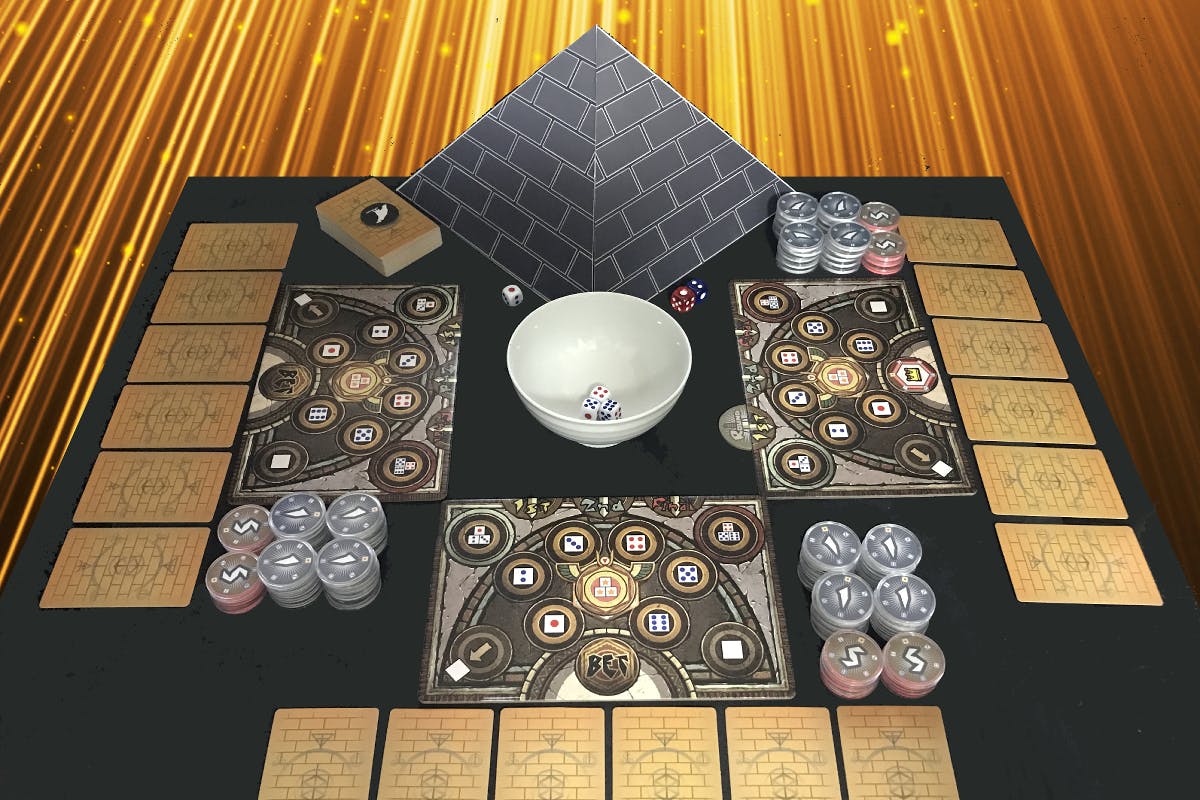 チンチロリンを題材にしたボードゲーム あるちん Campfire キャンプファイヤー チンチロリンを題材にしたボードゲーム あるちん Campfire キャンプファイヤー