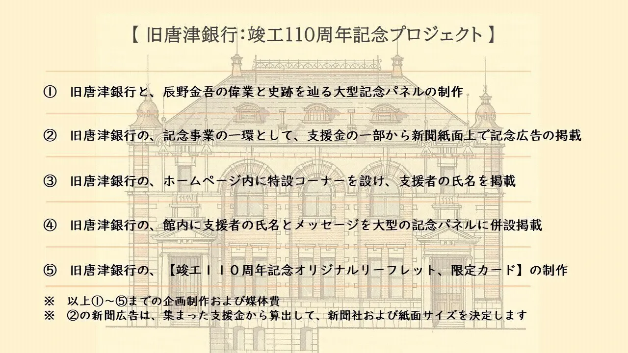 近代建築の父 辰野金吾が手がけた唐津の文化財に 新しい歴史を刻みたい Campfire キャンプファイヤー 近代建築の父 辰野金吾が手がけた唐津の文化財に 新しい歴史を刻みたい Campfire キャンプファイヤー